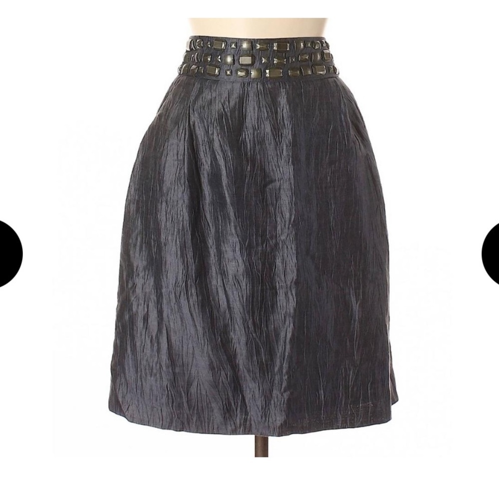 Classiques Entier Embellished Linen‎ skirt size 2